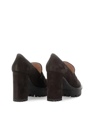 Gianvito Rossi ローファー風プラットフォームヒールパンプス - ブラウン - サムネイル4