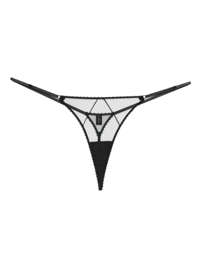 Kiki de Montparnasse Kiki de Montparnasse ペルレ Gストリングショーツ - ブラックの商品画像