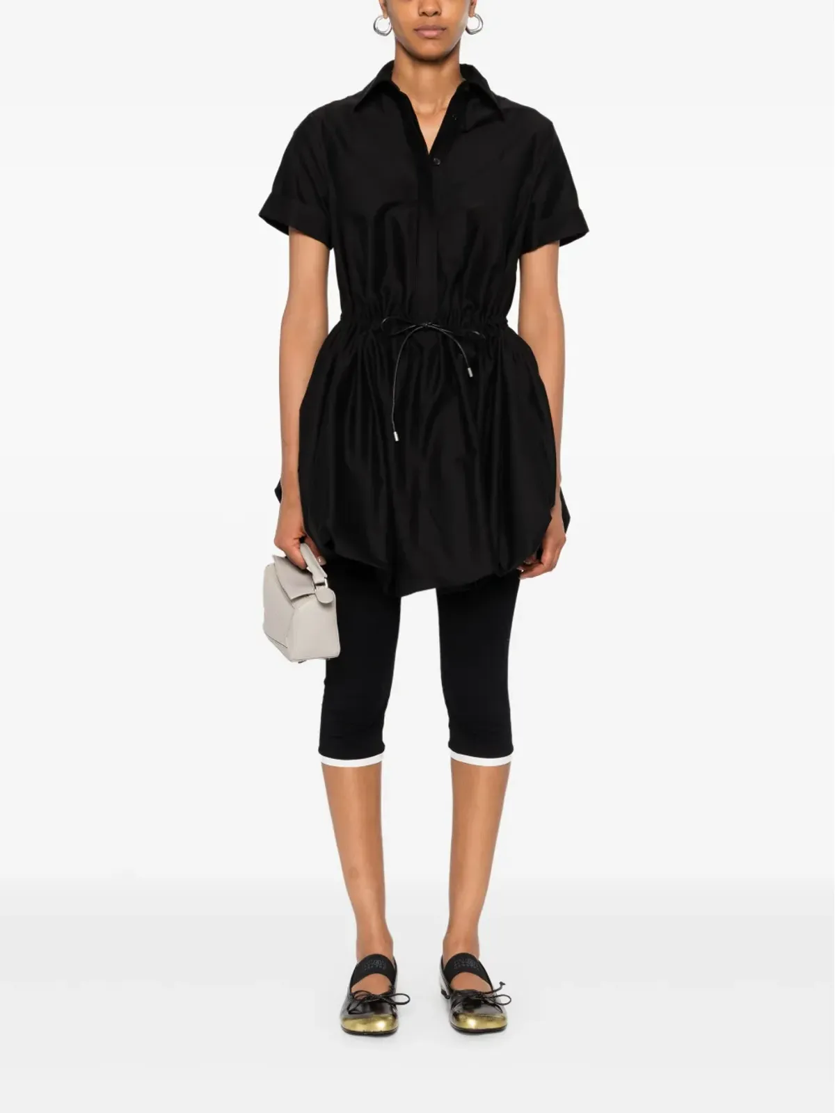 LOEWE ドローストリング バルーン ミニドレス - 画像2