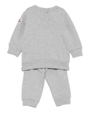 Moncler Enfant 刺繍ベア トラックスーツ - グレー - サムネイル2