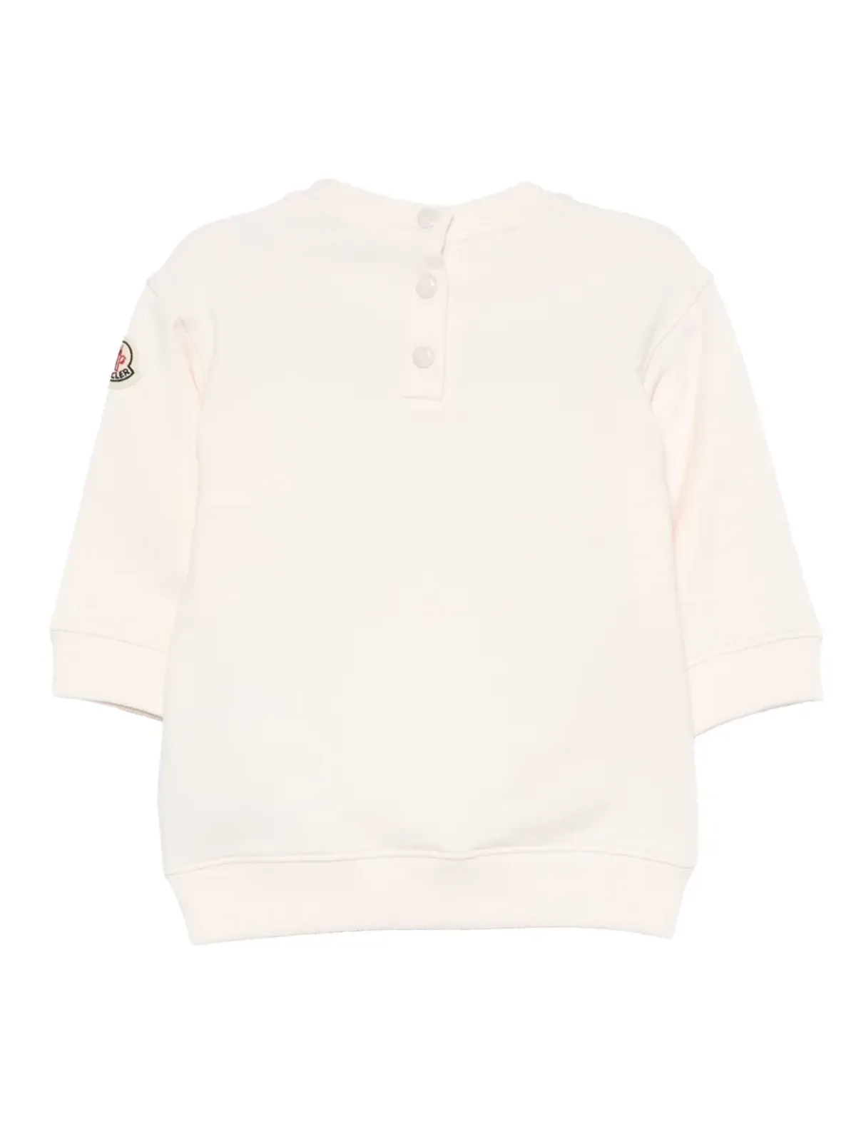 Moncler Enfant ロゴパッチ・フリル付きスウェットシャツ - ピンク - 画像2