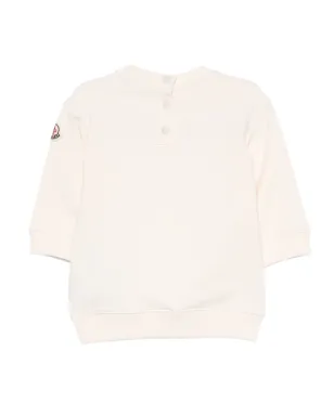 Moncler Enfant ロゴパッチ・フリル付きスウェットシャツ - ピンク - サムネイル2