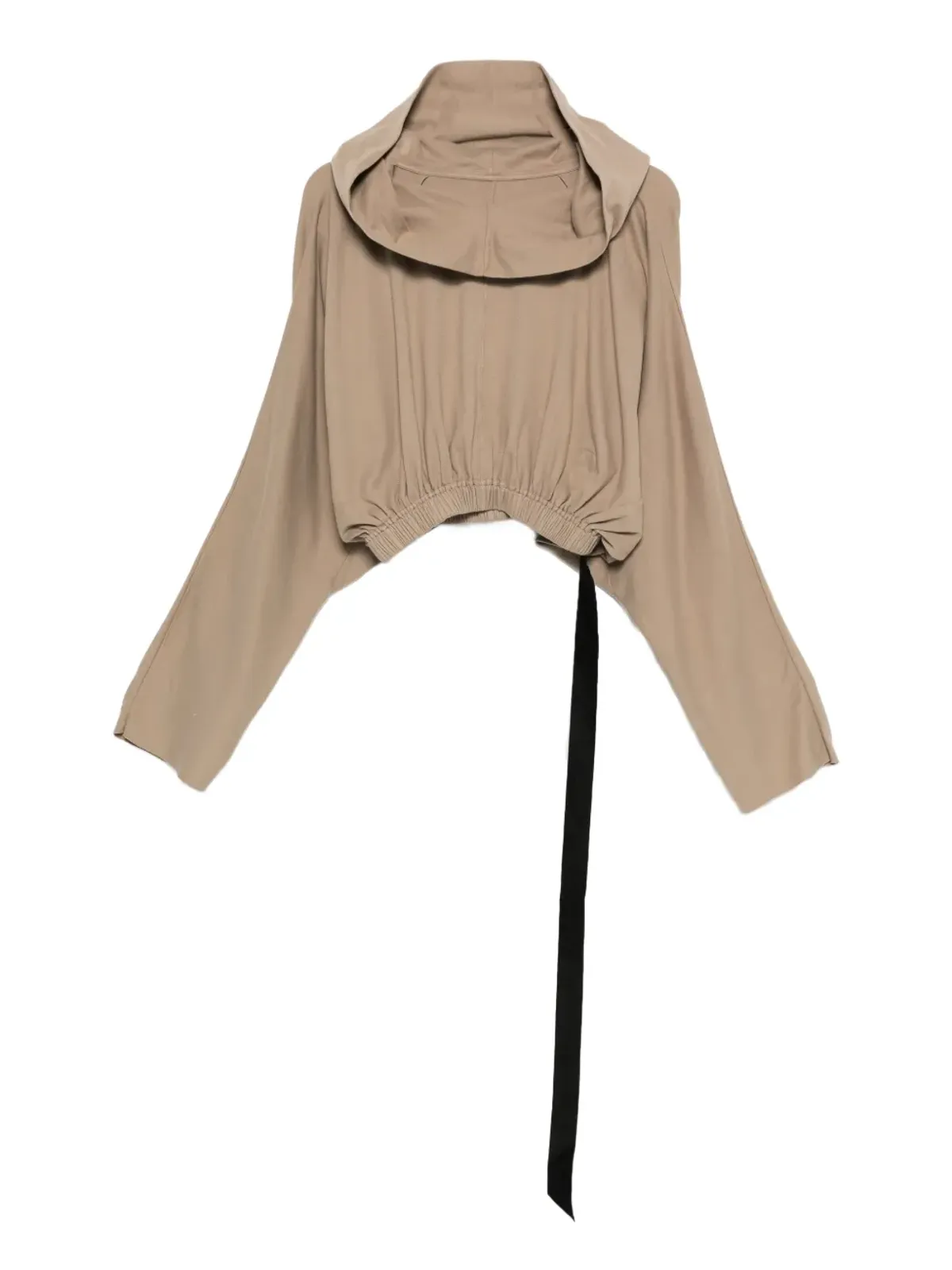 Rick Owens DRKSHDW 裾ゴム入りフード付きパーカー - 画像1