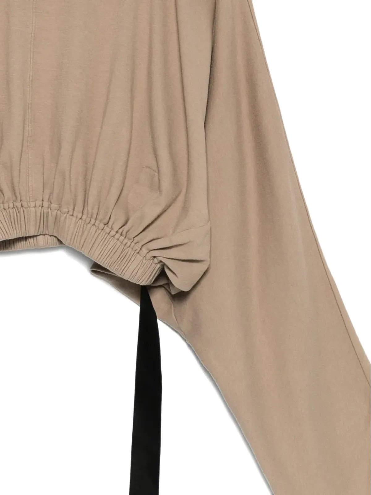 Rick Owens DRKSHDW 裾ゴム入りフード付きパーカー - 画像3