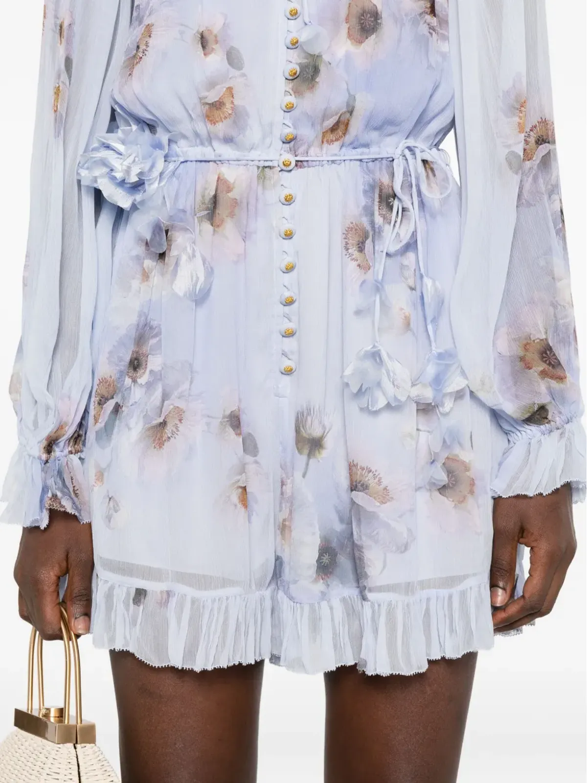 ZIMMERMANN 花柄のフリル付きプレイスーツ - 画像5