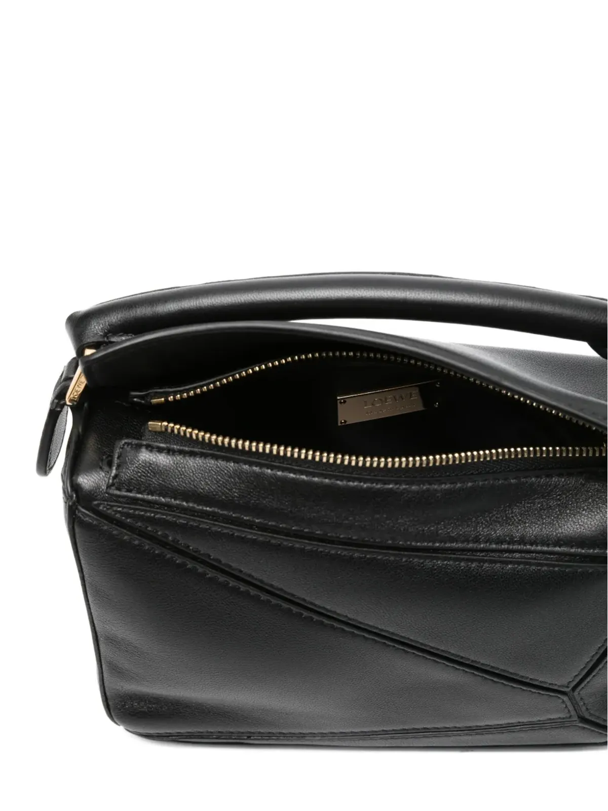 LOEWE ミニ Featherlight Puzzle レザー クロスボディバッグ - 画像5