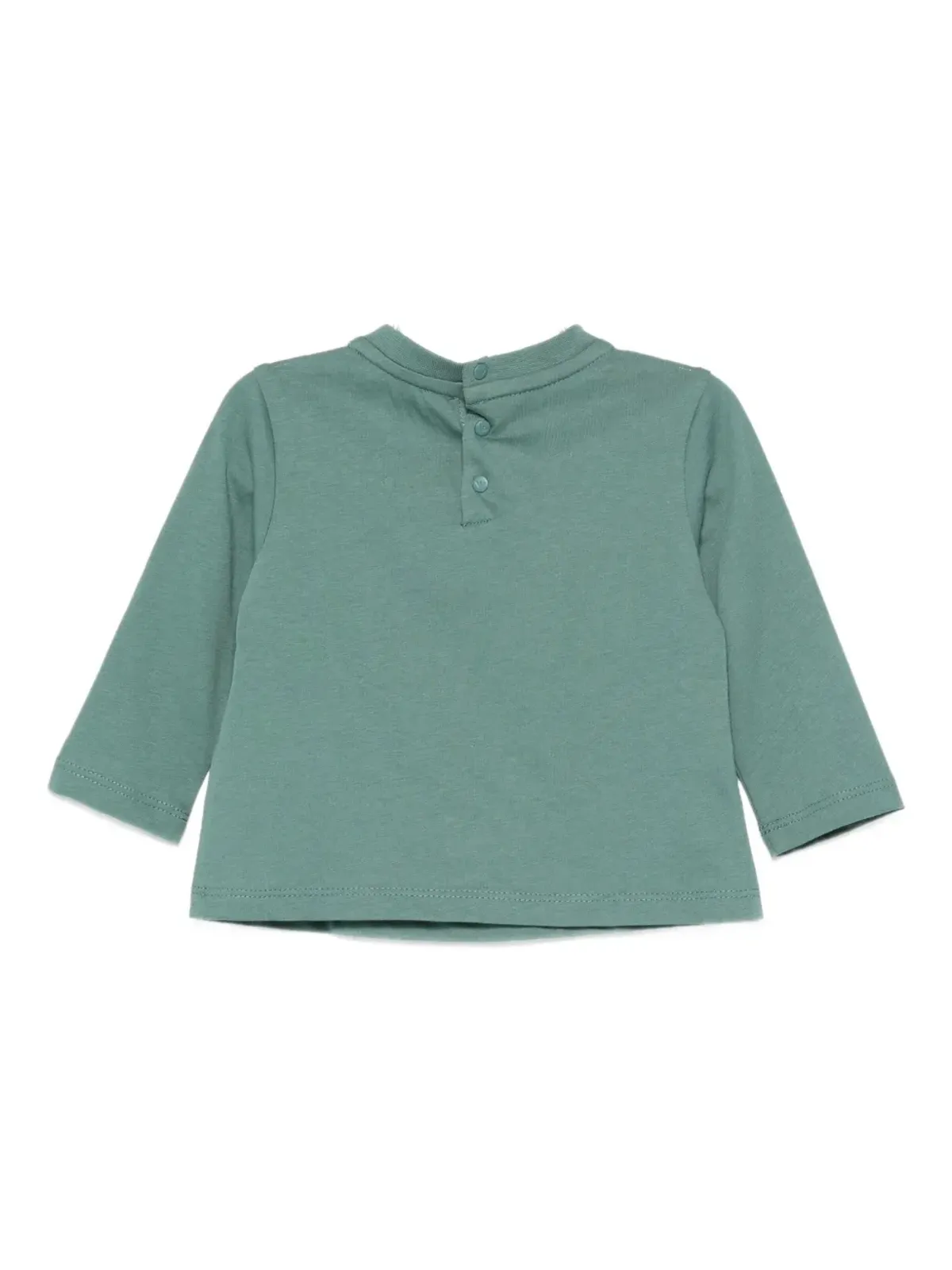 Emporio Armani Kids マッププリント長袖Tシャツ - 画像2