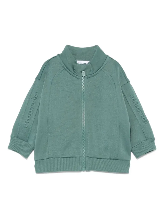 Emporio Armani Kids Emporio Armani Kids エンボスロゴ ジップアップ スウェットシャツの商品画像