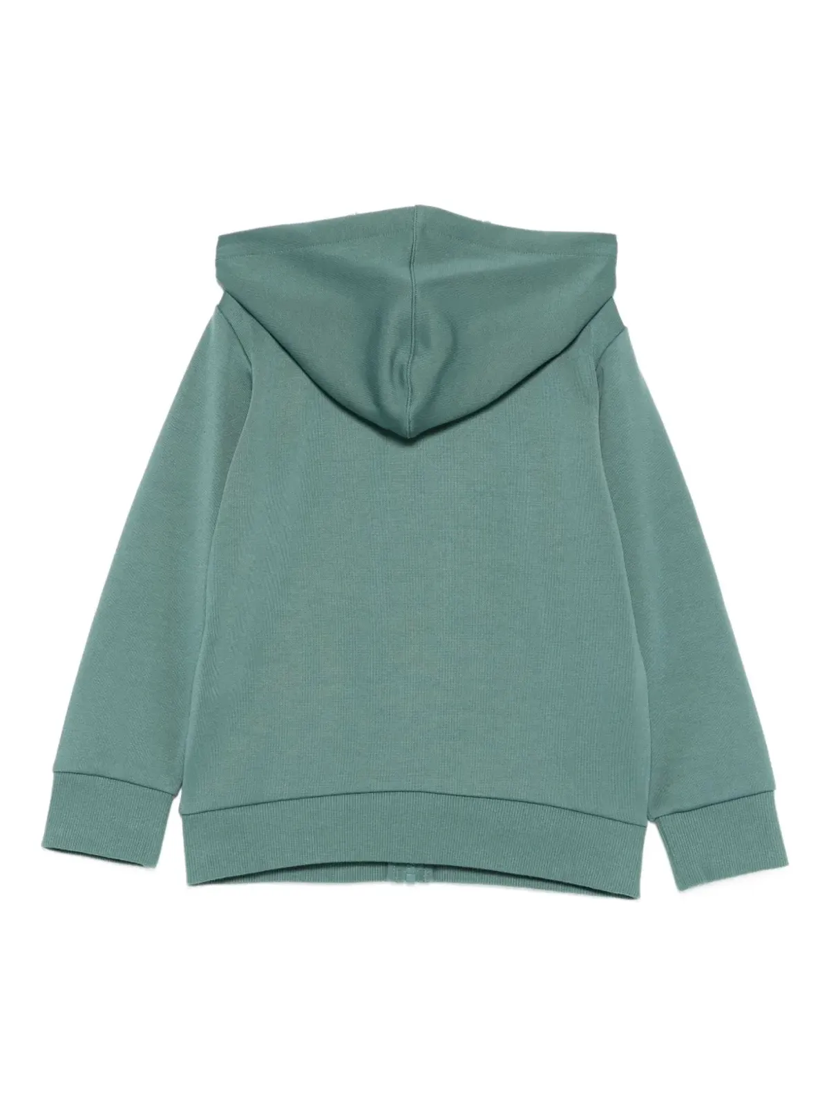 Emporio Armani Kids フード付きロゴ入りジップアップスウェット - グリーン - 画像2