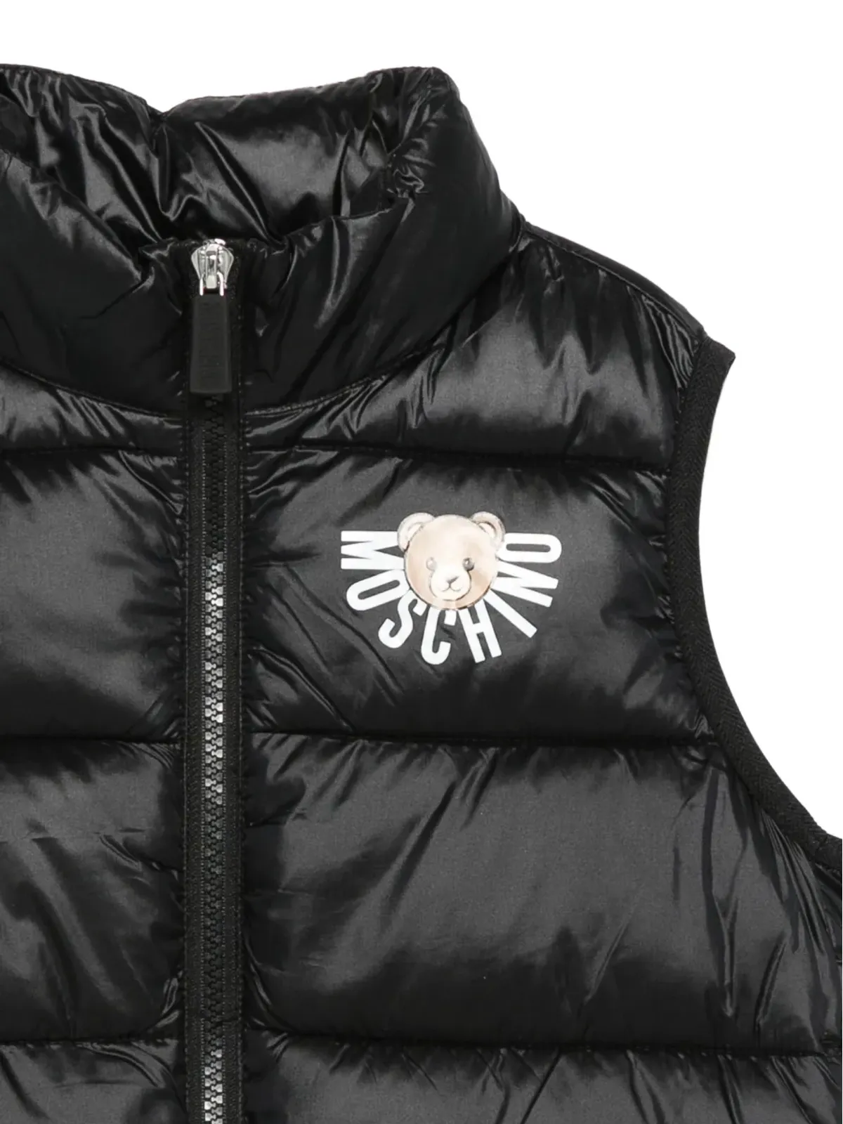 Moschino Kids キルテッド ロゴディテール ジレ - 画像3