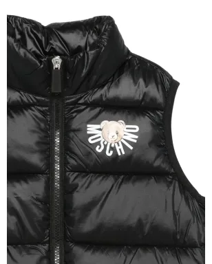 Moschino Kids キルテッド ロゴディテール ジレ - サムネイル3