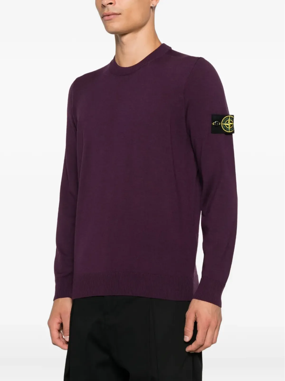 Stone Island クルーネック バージンウールセーター - 画像3
