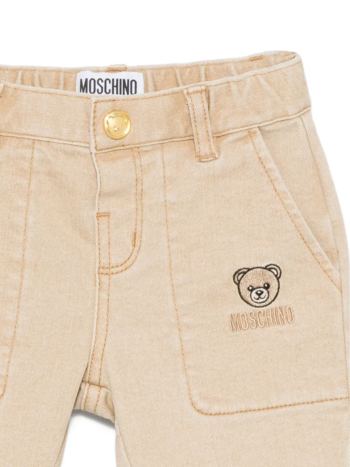 Moschino Kids ティディベア刺繍パンツ - 画像3