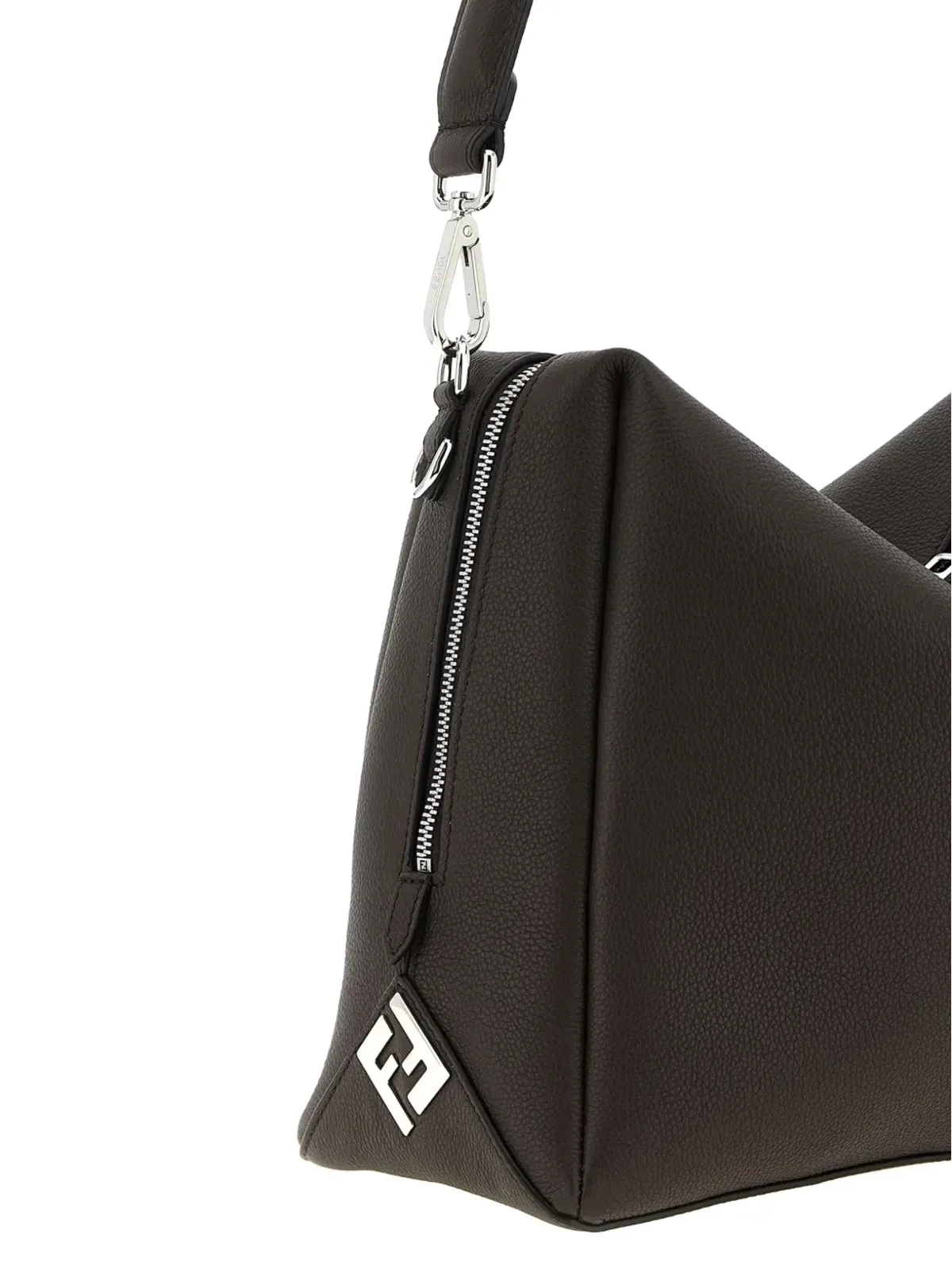 FENDI FFロゴ レザー ショルダーバッグ - 画像3