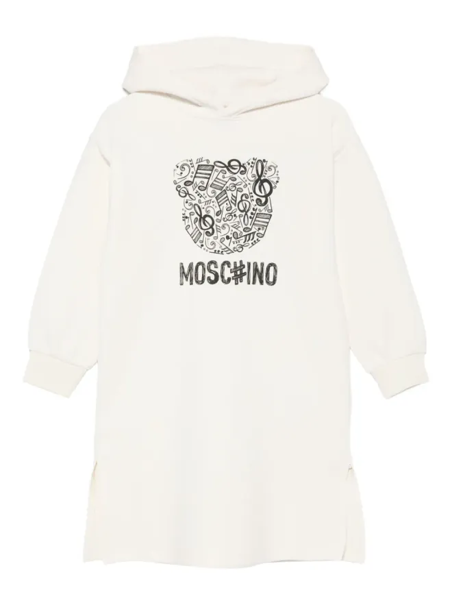 Moschino Kids Moschino Kids ロゴディテールのフード付きドレスの商品画像