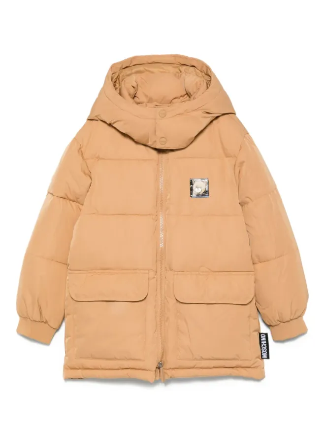 Moschino Kids Moschino Kids ロゴディテール パッド入りコートの商品画像