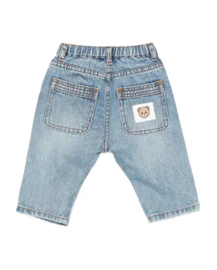 Moschino Kids テディパッチ ウエストゴム ジーンズ - サムネイル2