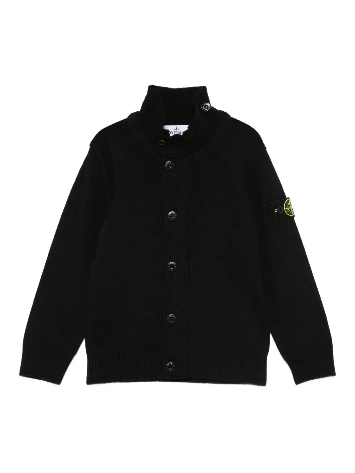 Stone Island Junior ハイネックボタンカーディガン - 画像1