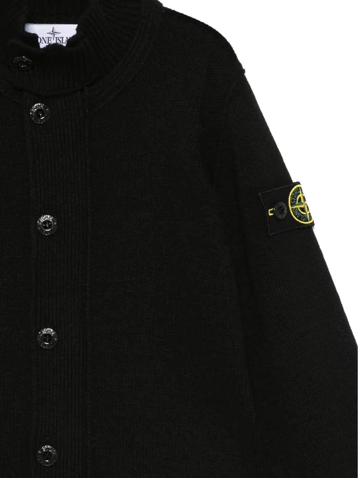Stone Island Junior ハイネックボタンカーディガン - 画像3