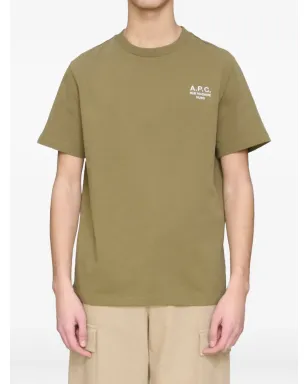 A.P.C. ロゴ刺繍コットンTシャツ - サムネイル1