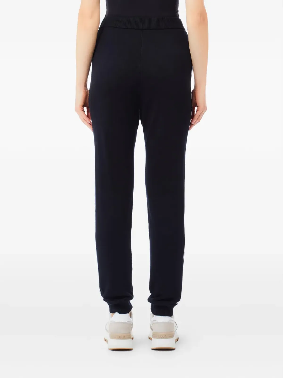 LIU JO side-stripe trousers - Black - 画像2