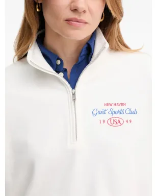 Gant クォータージップ刺繍スウェットシャツ - サムネイル4