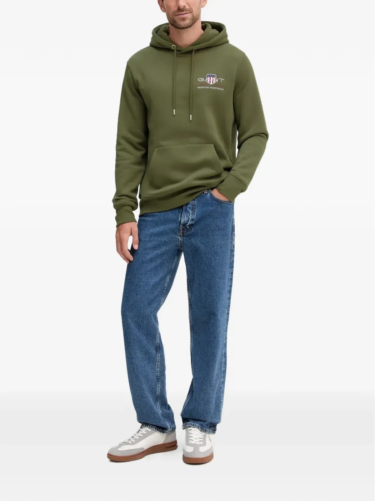 Gant エンブロイダードロゴフーディー - 画像2