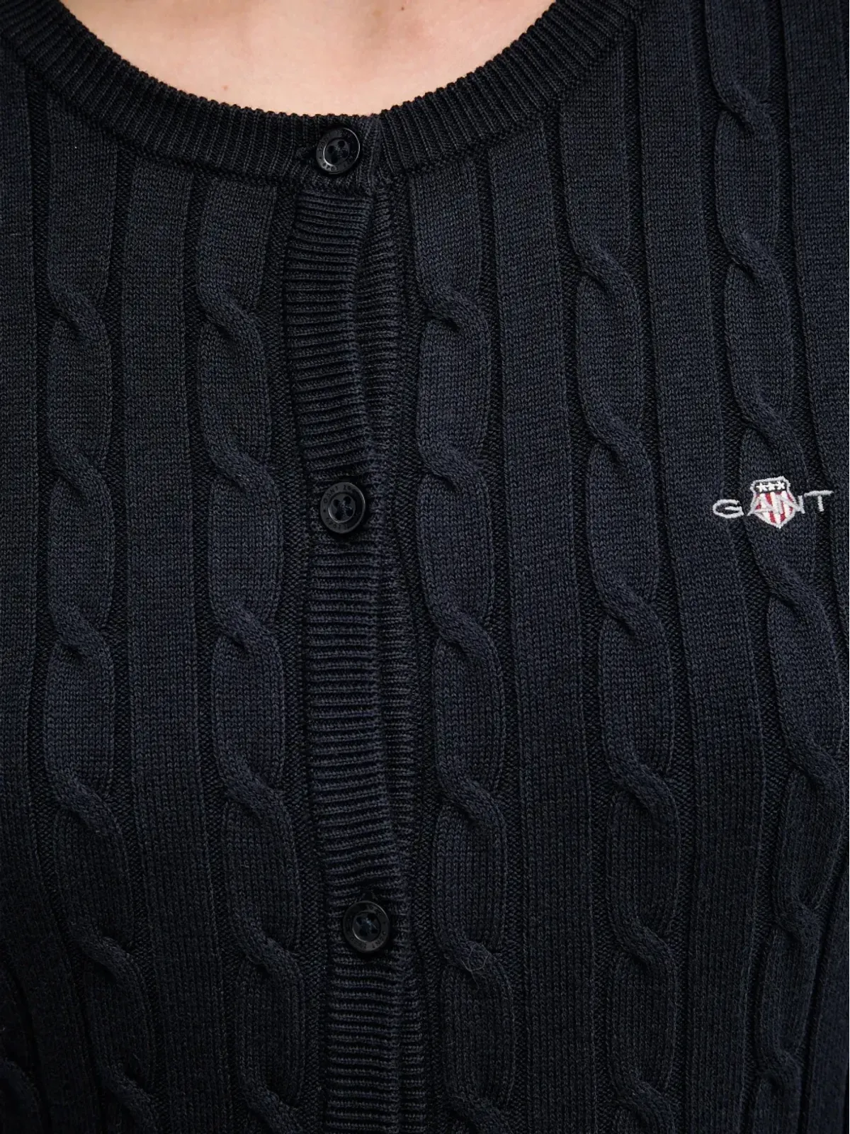 Gant ケーブルニット ボタン付きカーディガン - 画像5