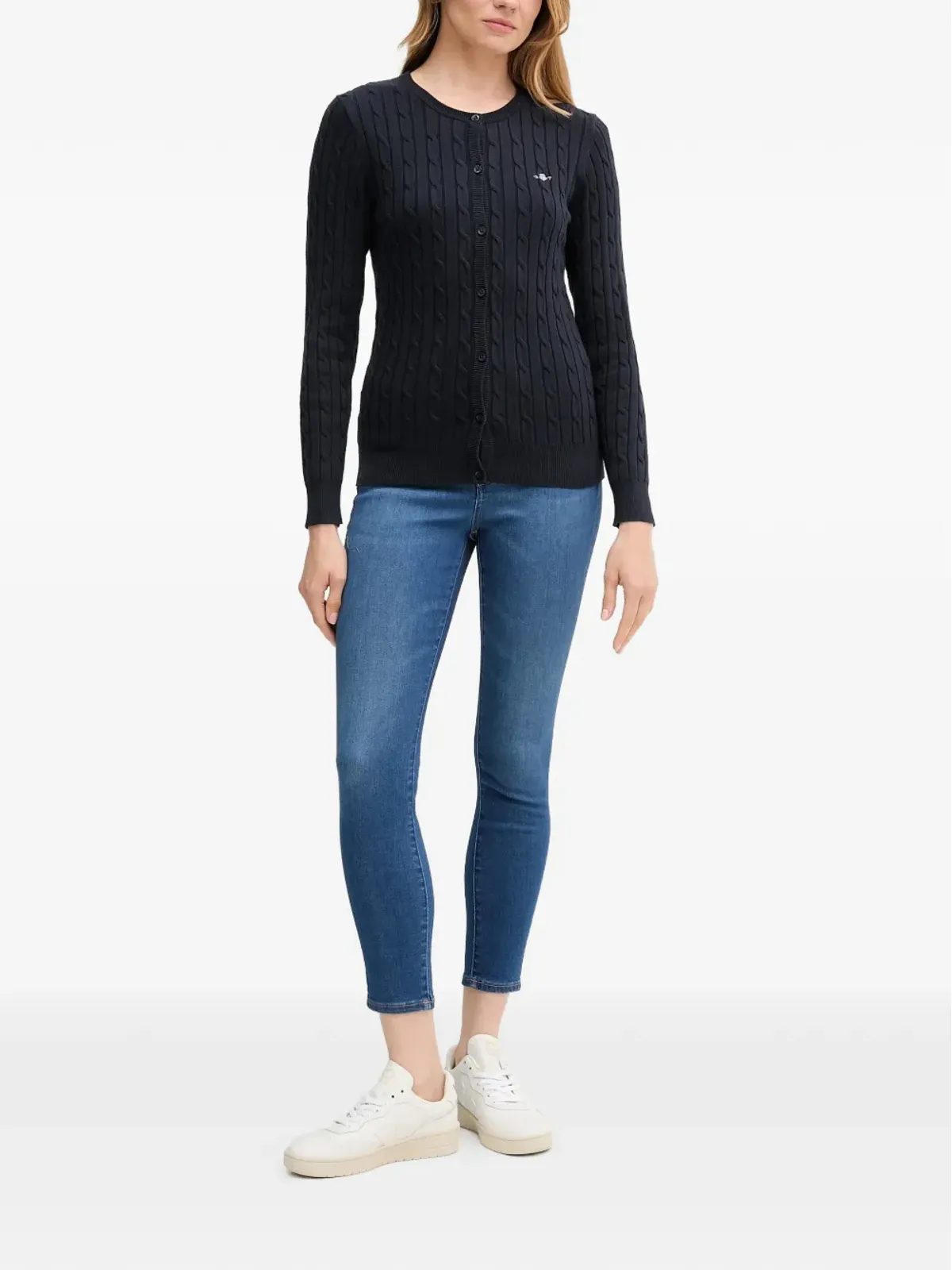 Gant ケーブルニット ボタン付きカーディガン - 画像2