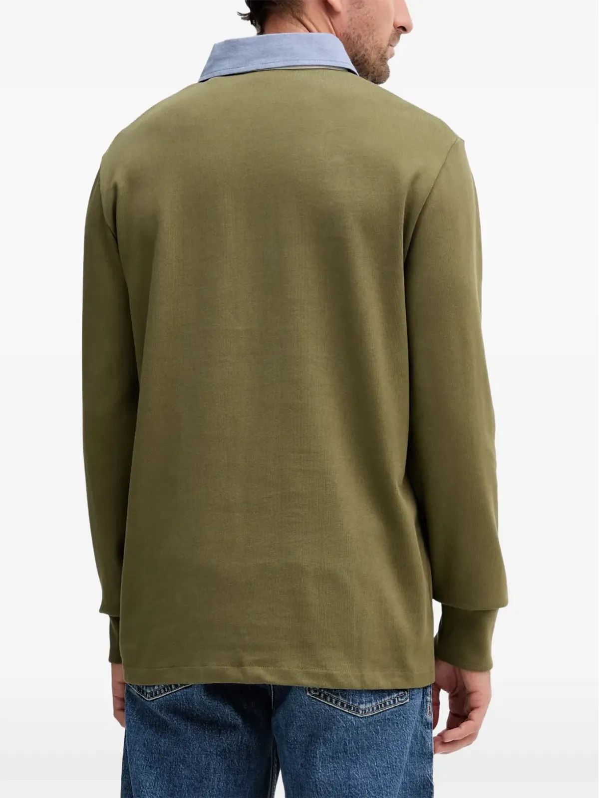 Gant シャンブレー襟付きポロシャツ - 画像3