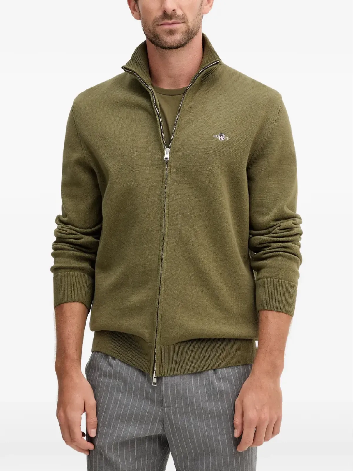 Gant ジップアップコットンカーディガン - 画像1