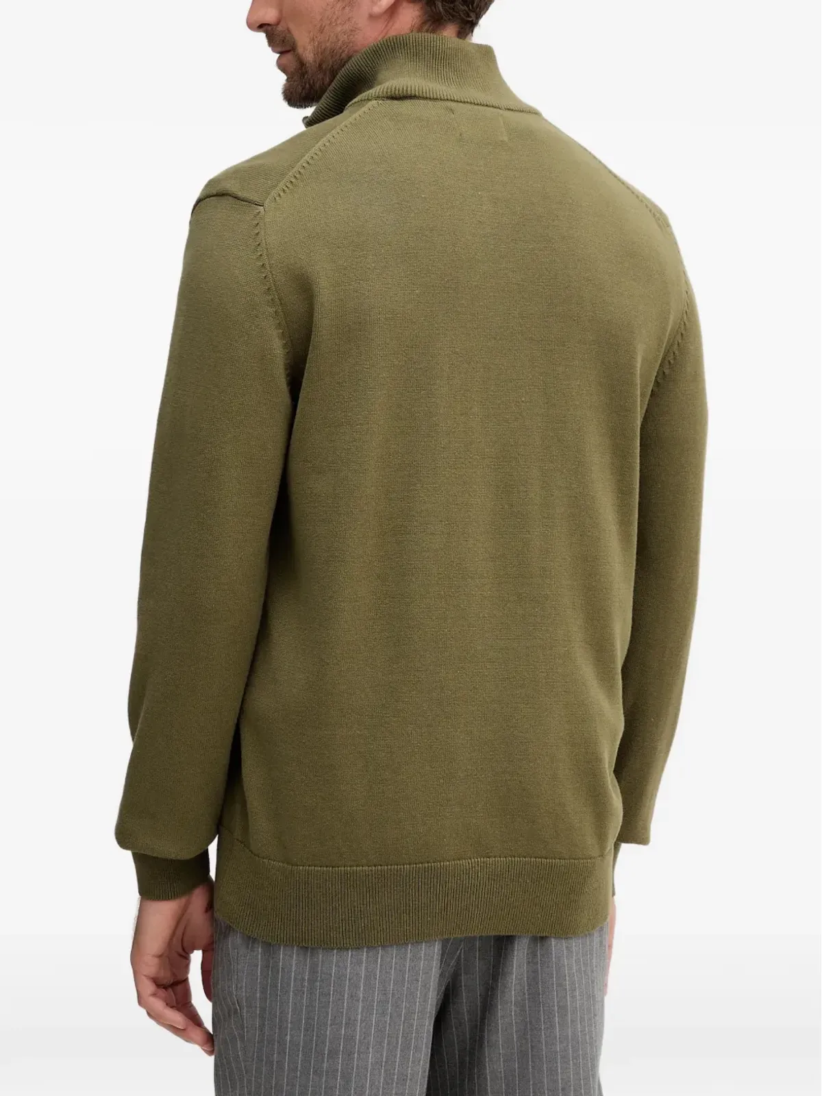 Gant ジップアップコットンカーディガン - 画像3