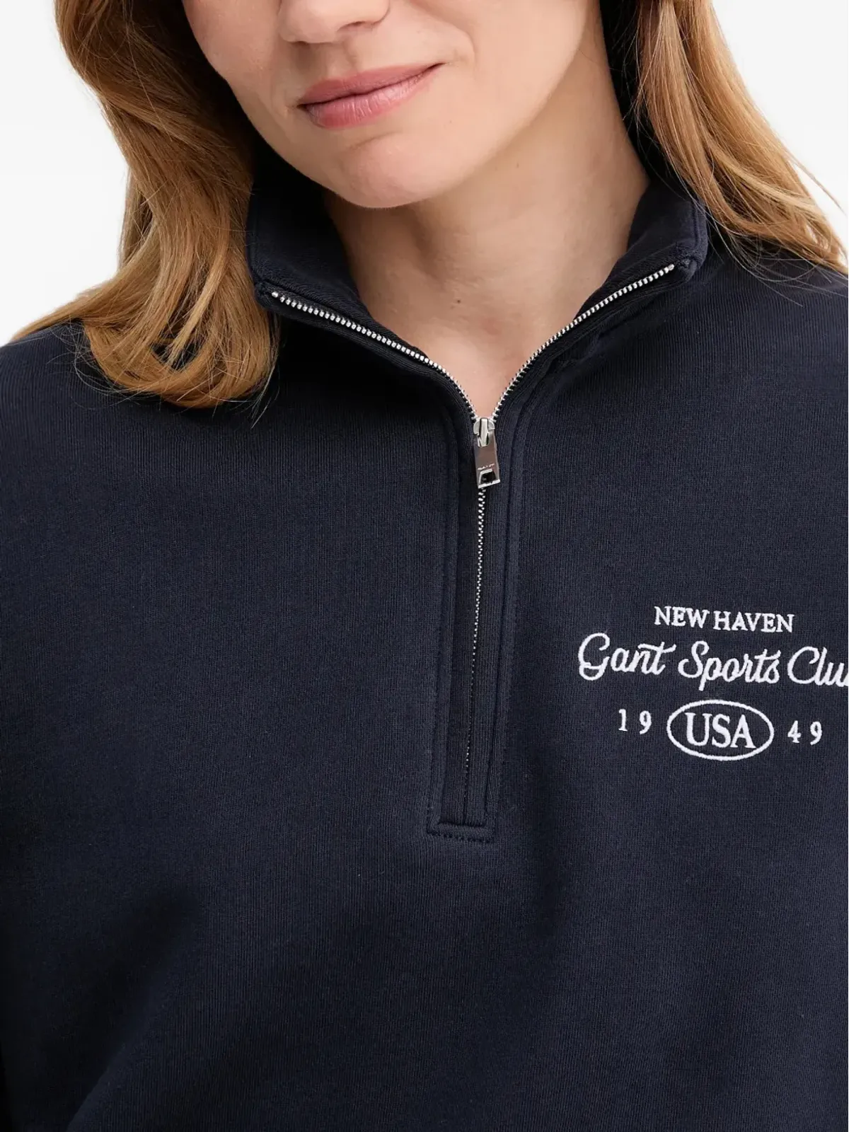 Gant 半ジップ刺繍スウェットシャツ - 画像4