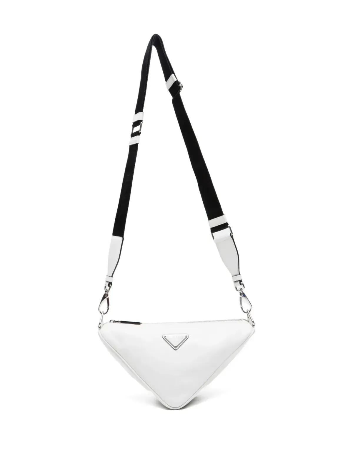 Prada ビンテージ トライアングルロゴ ショルダーバッグ ホワイト - 画像5
