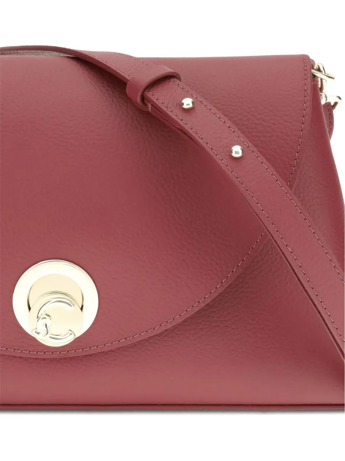 Coccinelle ニクラ 円形バックル付き カーフレザー ショルダーバッグ - 画像3