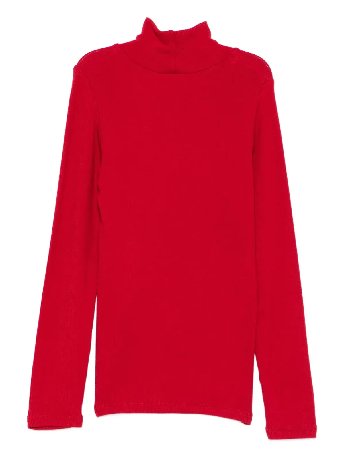 Monnalisa ribbed high-neck sweater - Red - 画像2