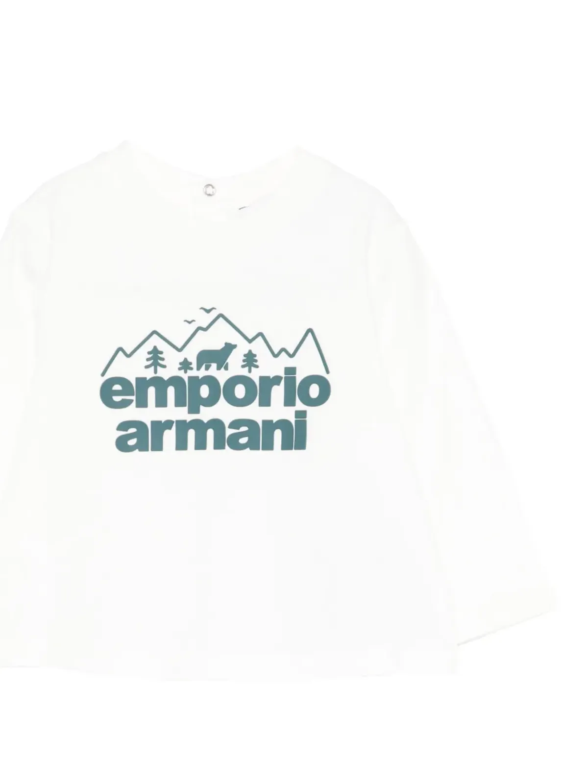 Emporio Armani Kids マウンテンロゴ ロングスリーブTシャツ - 画像3