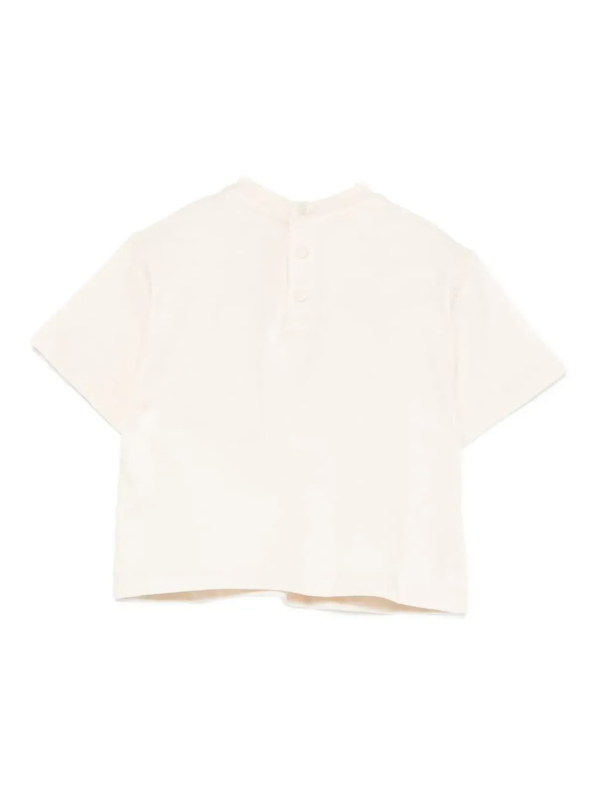 Emporio Armani Kids ロゴプレート付き コットンTシャツ - 画像2