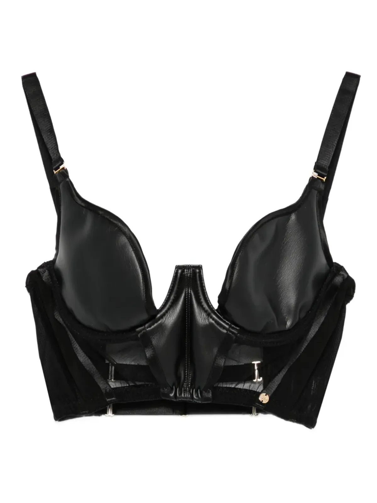 Something Wicked Mia balconette wired bra - Black - 画像1