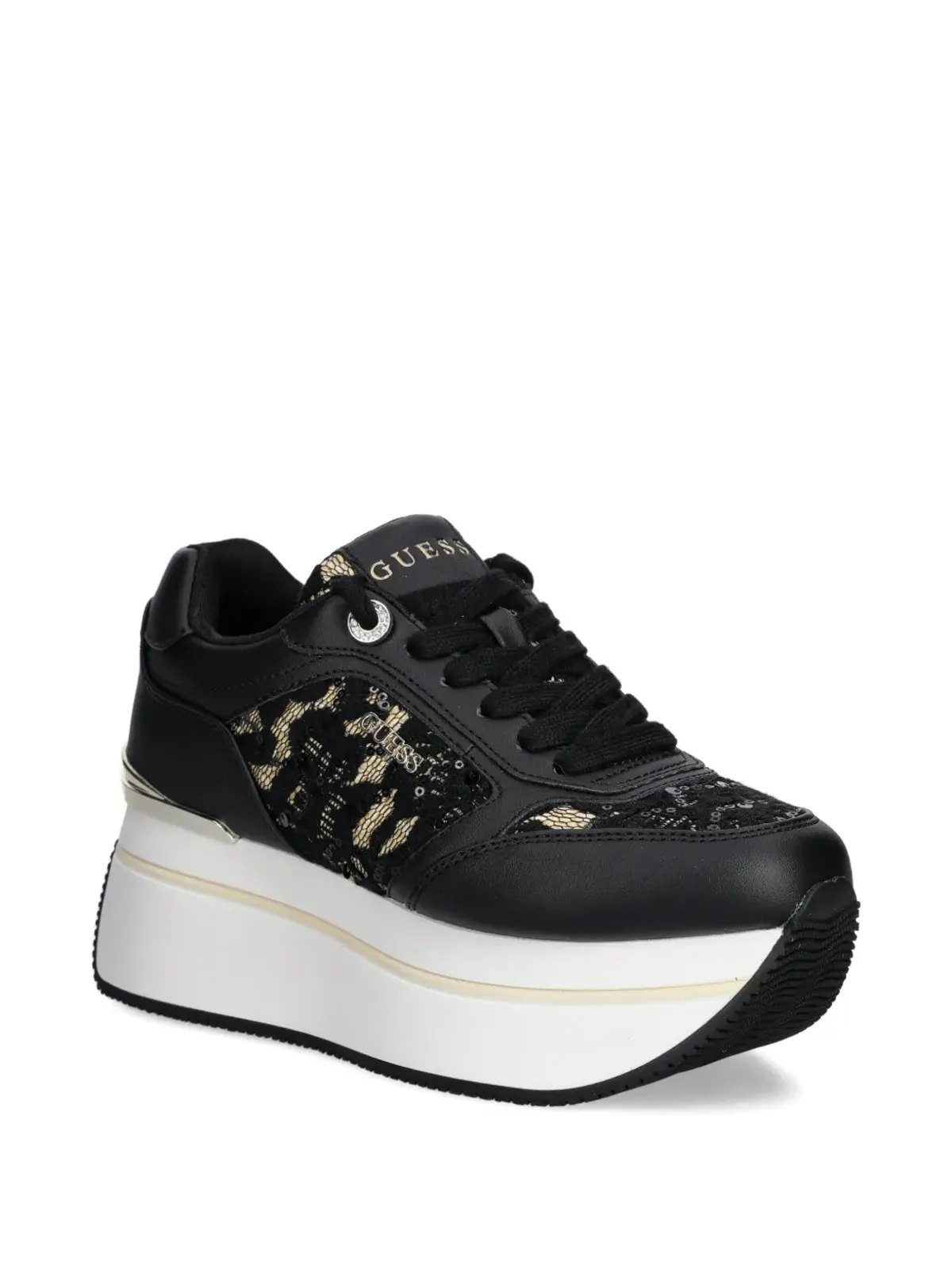 GUESS USA レースプラットフォームスニーカー - 画像2
