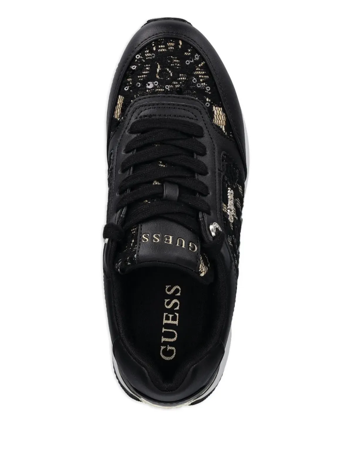 GUESS USA レースプラットフォームスニーカー - 画像3