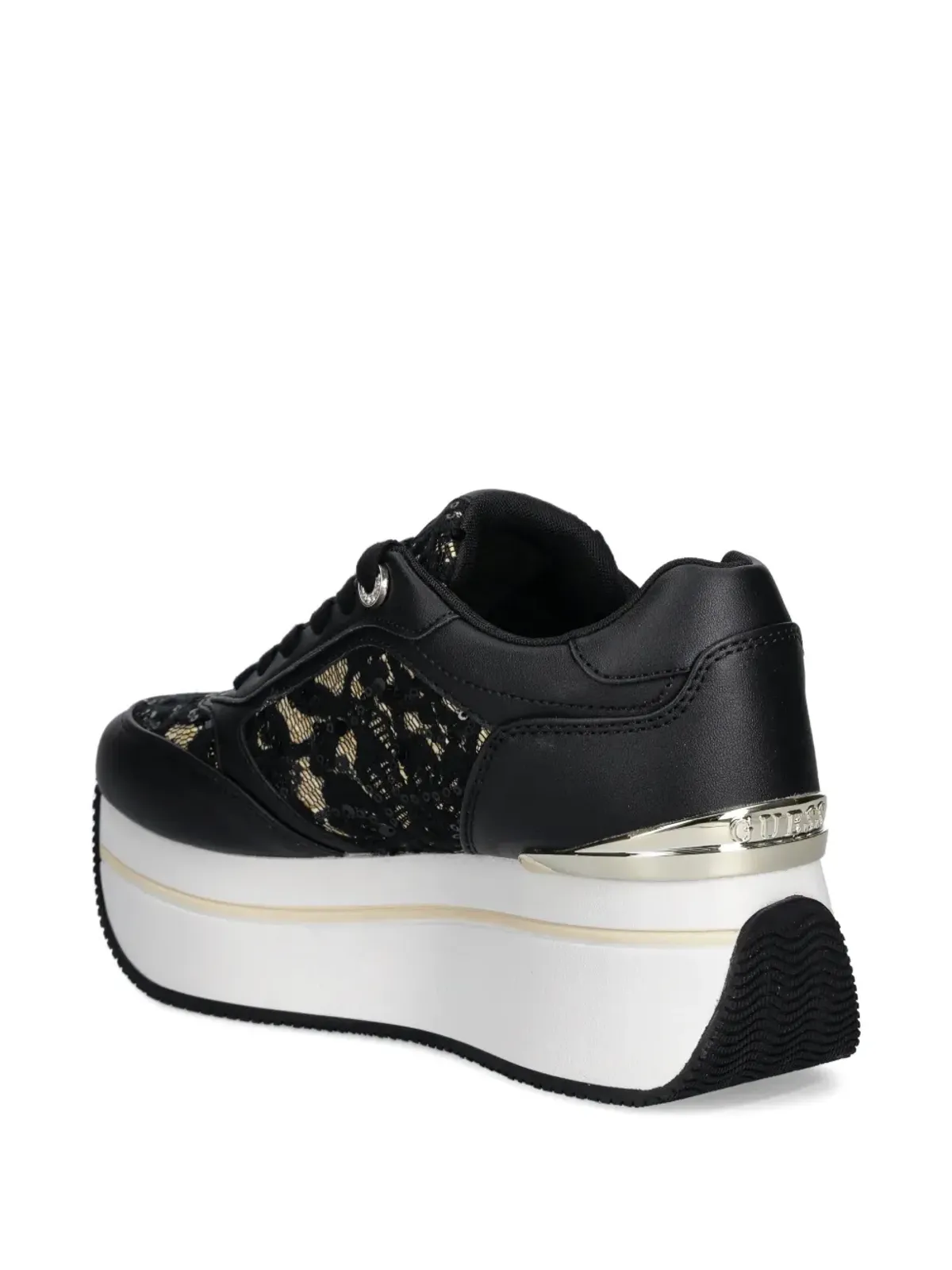 GUESS USA レースプラットフォームスニーカー - 画像4