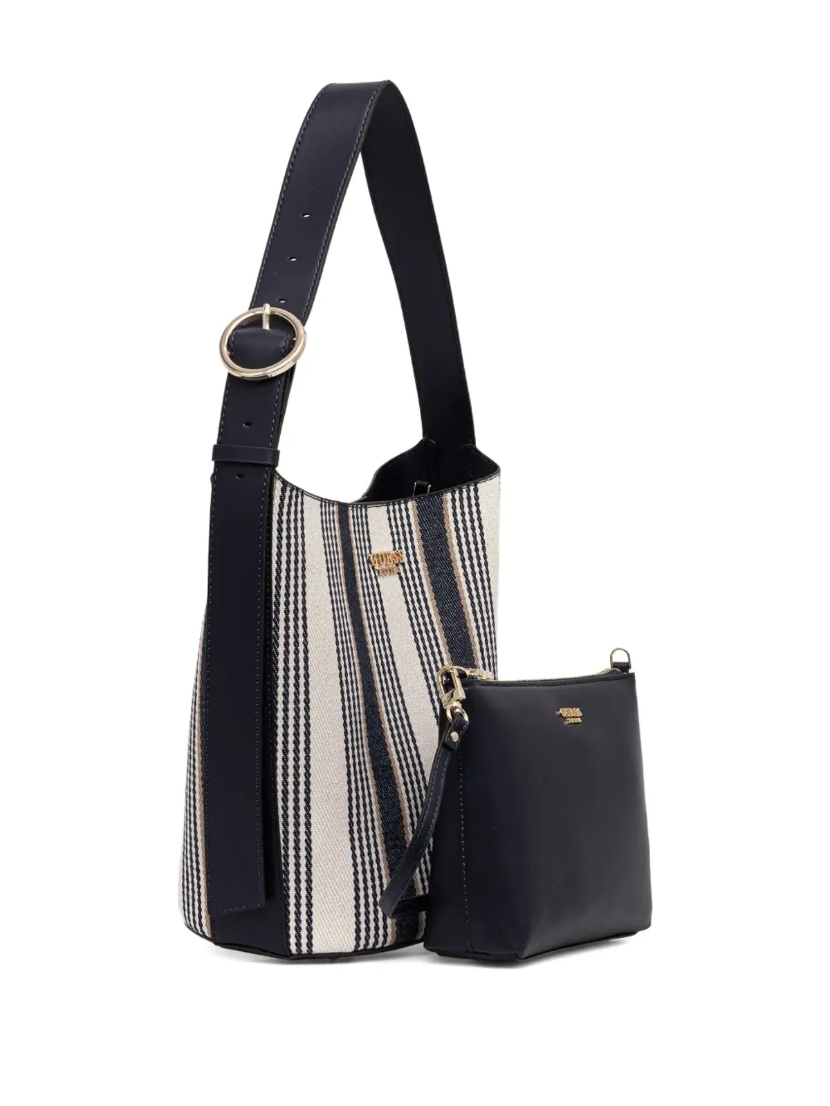 GUESS USA ニコレット ストライプ トートバッグ - 画像2