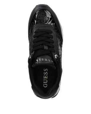 GUESS USA エンボス加工プラットフォームスニーカー - ブラック - サムネイル2