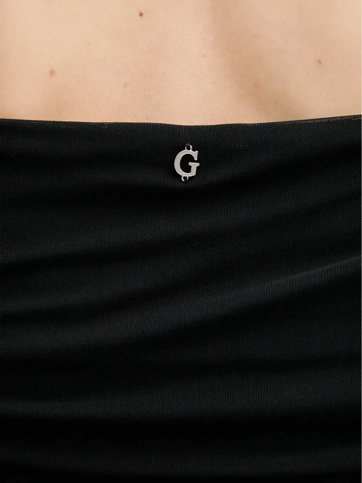 GUESS USA シャーリングオフショルダードレス - 画像5