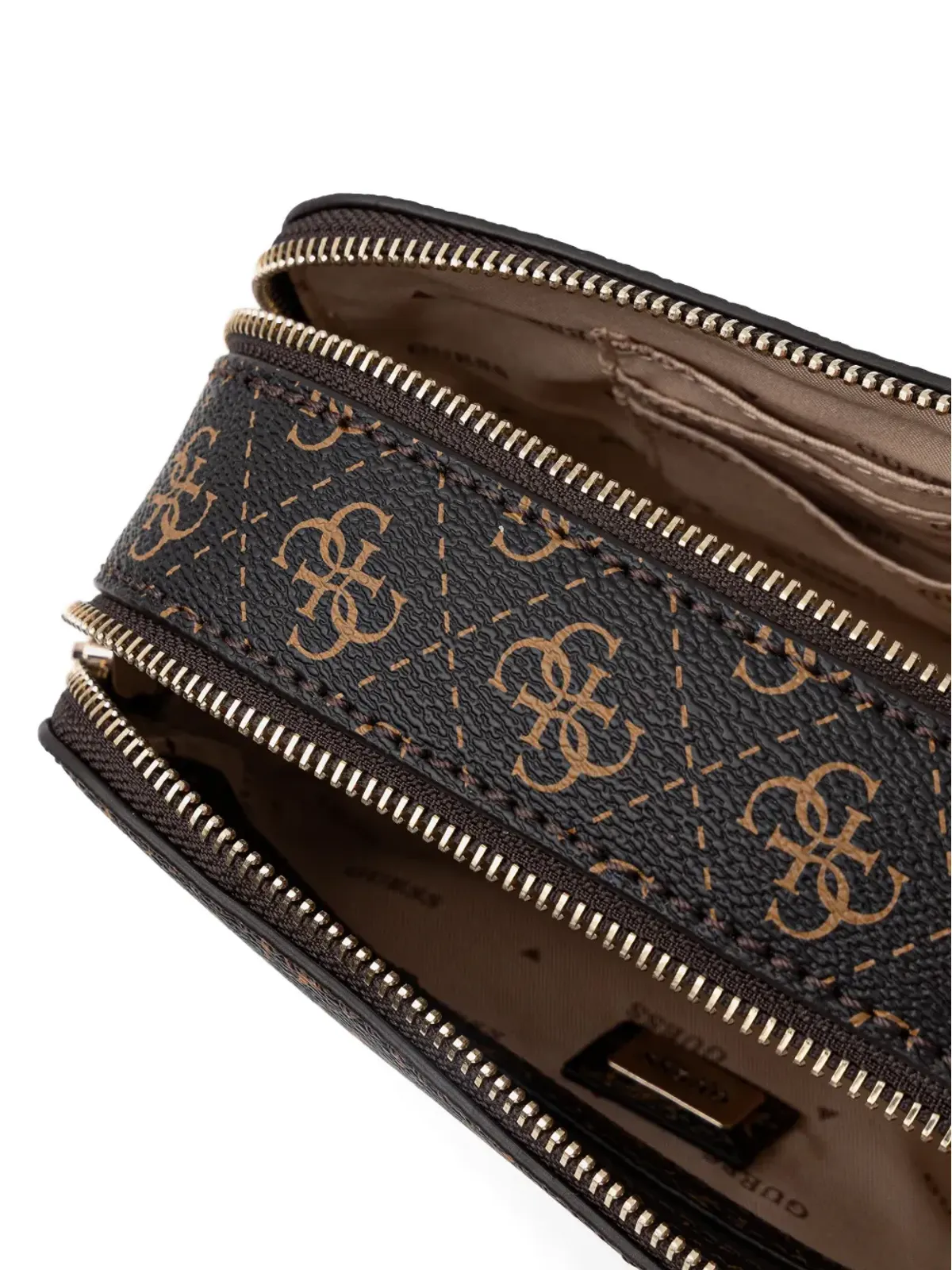GUESS USA モノグラムチェーンクロスボディバッグ - 画像5