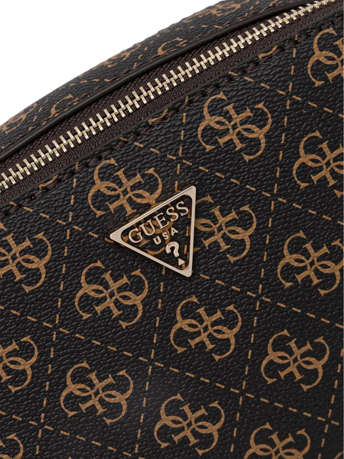 GUESS USA モノグラムチェーンクロスボディバッグ - 画像4