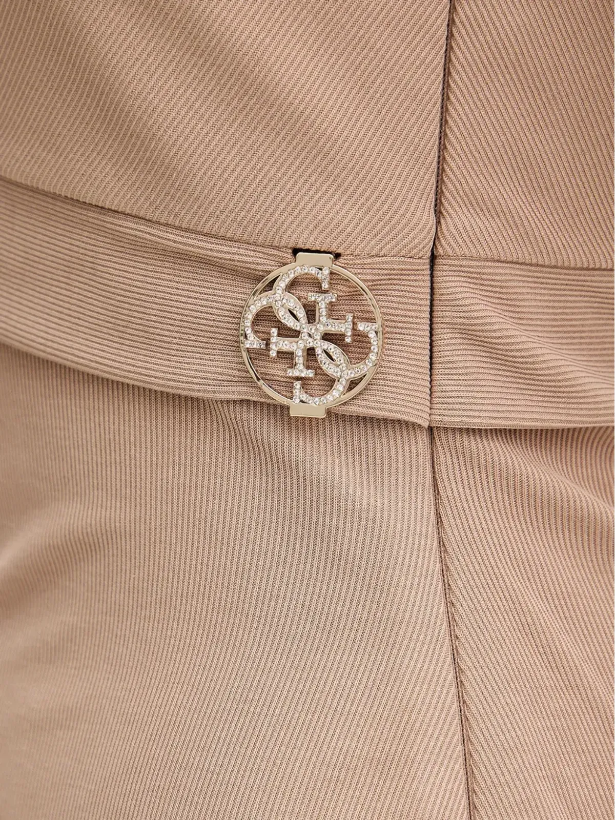 GUESS USA ドレープ装飾ミディドレス - 画像4