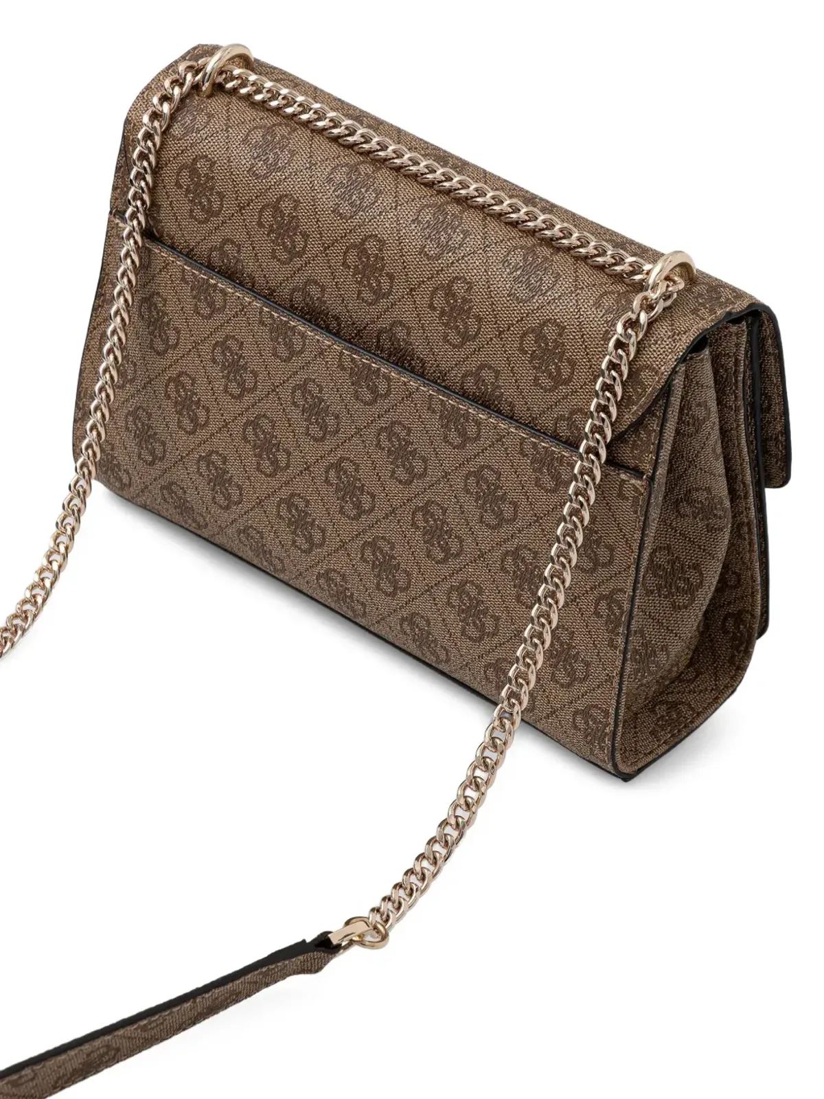 GUESS USA モノグラム柄チェーンサッチェルバッグ - 画像3
