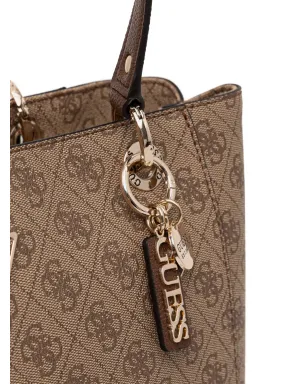 GUESS USA Noelle 4G ロゴ・モノグラム チャーム トートバッグ - ニュートラルカラー - サムネイル4